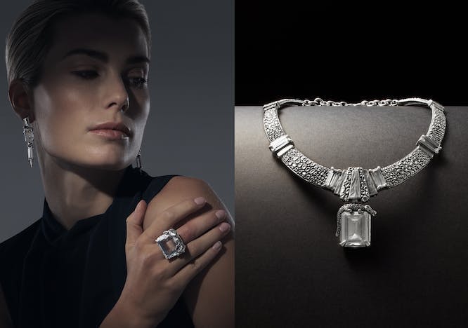 accessories diamond gemstone jewelry finger hand person bracelet face necklace