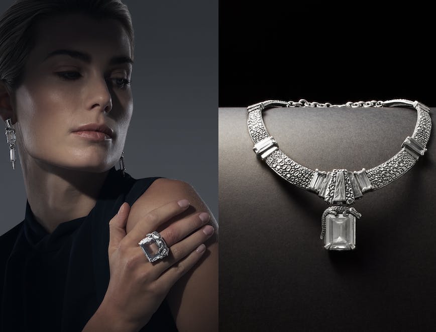 accessories diamond gemstone jewelry finger hand person bracelet face necklace