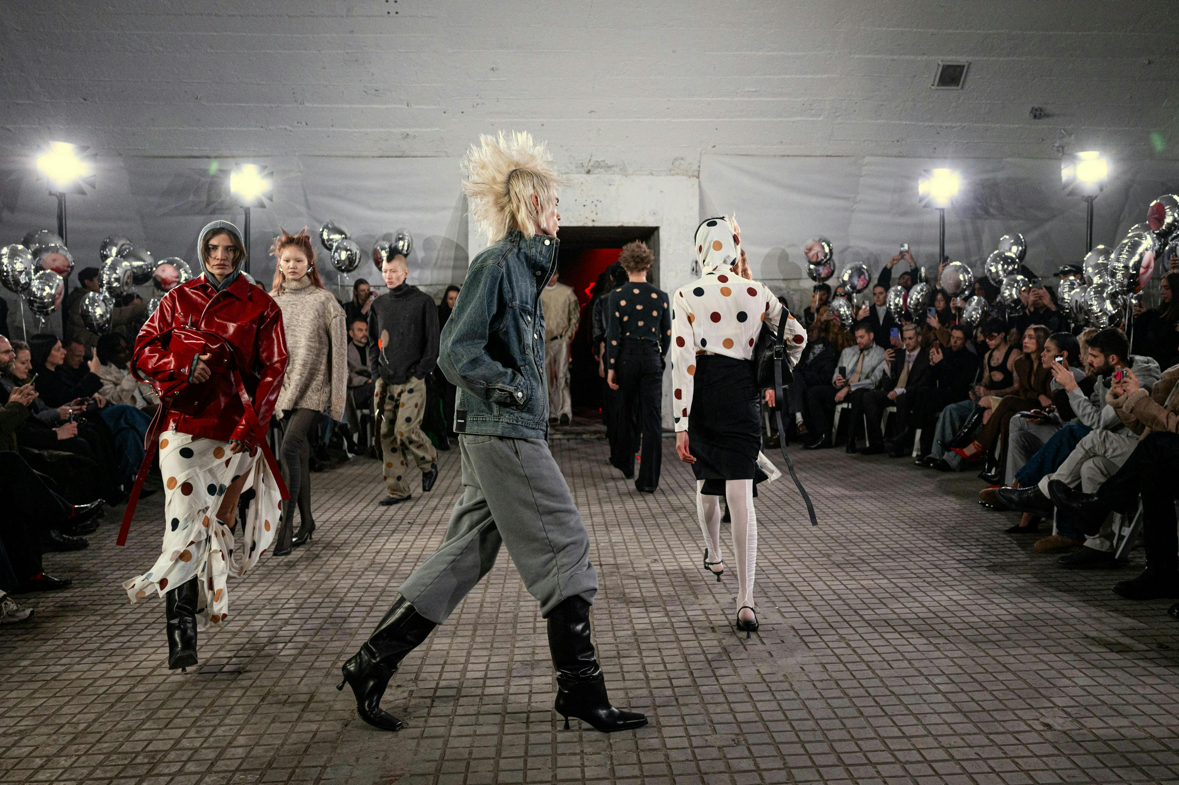 Jordanluca la sfilata autunno inverno 2024-25 alla Milano Fashion Week (Getty Images)