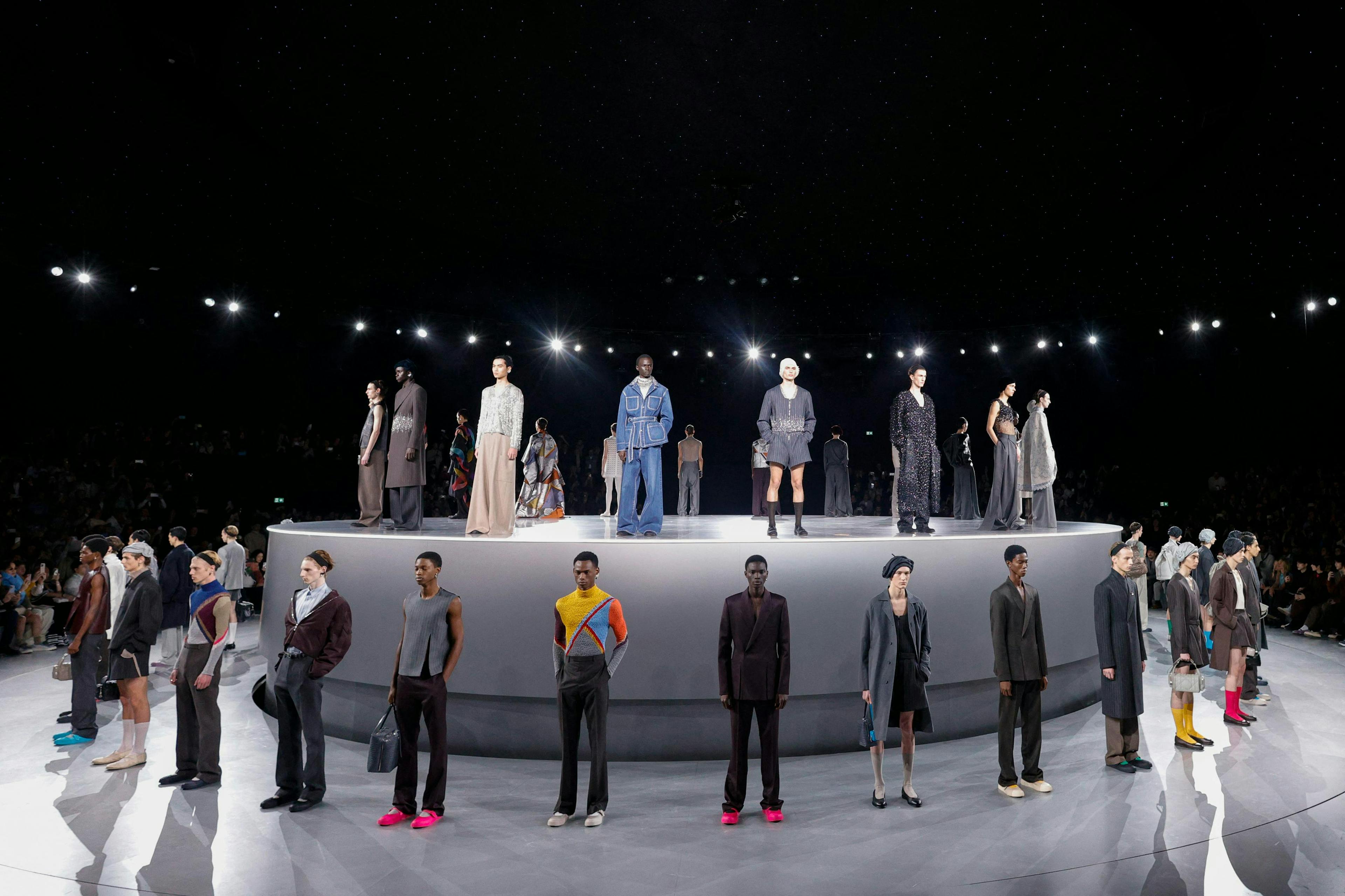Dior la sfilata uomo autunno inverno 2024-25 alla Paris Fashion Week