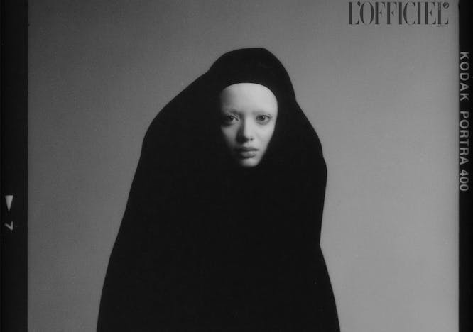fashion adult female person woman face head photography portrait cloak