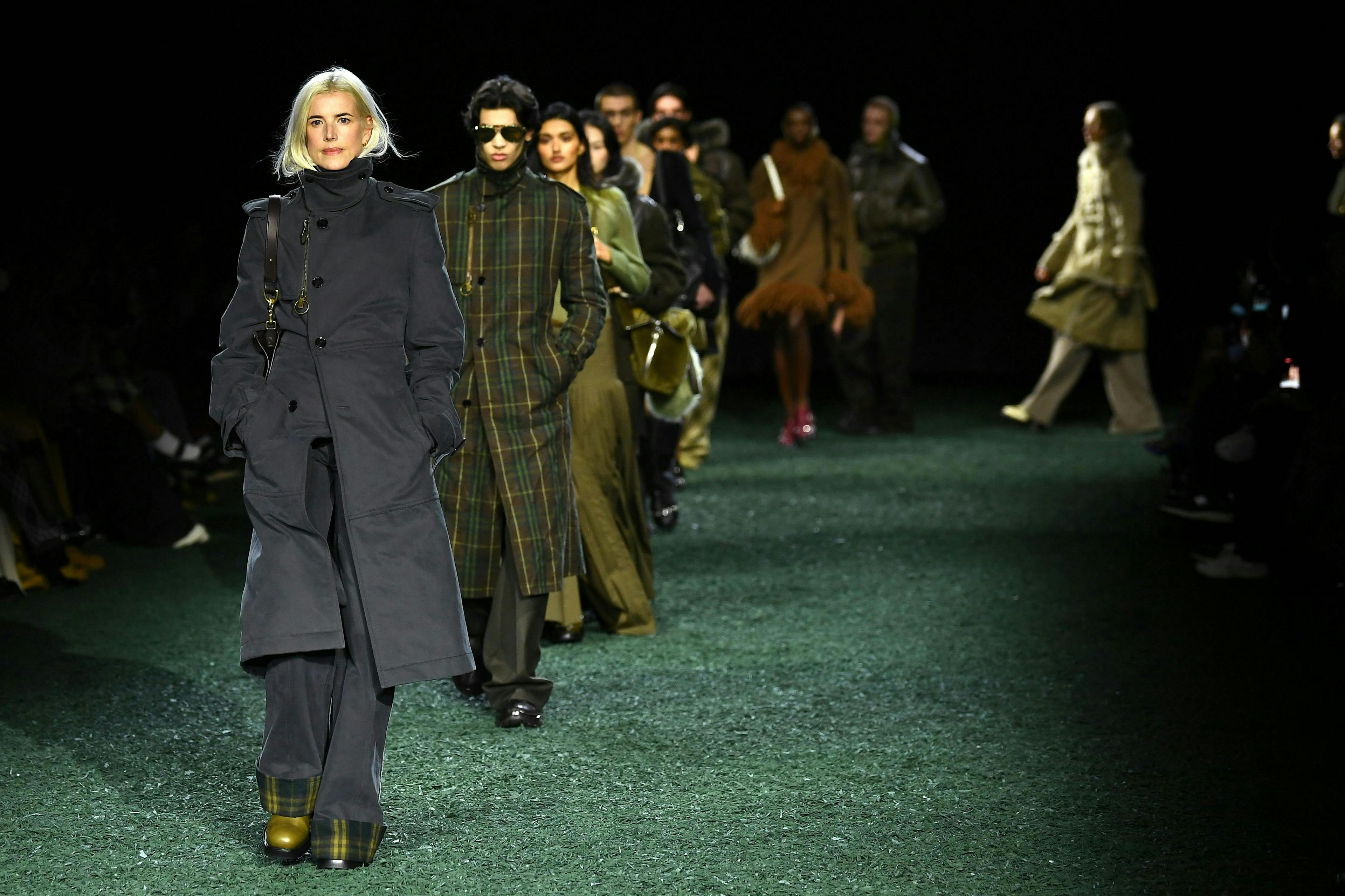 Burberry la sfilata donna e uomo autunno inverno 2024-25 alla London Fashion Week (Getty Images)