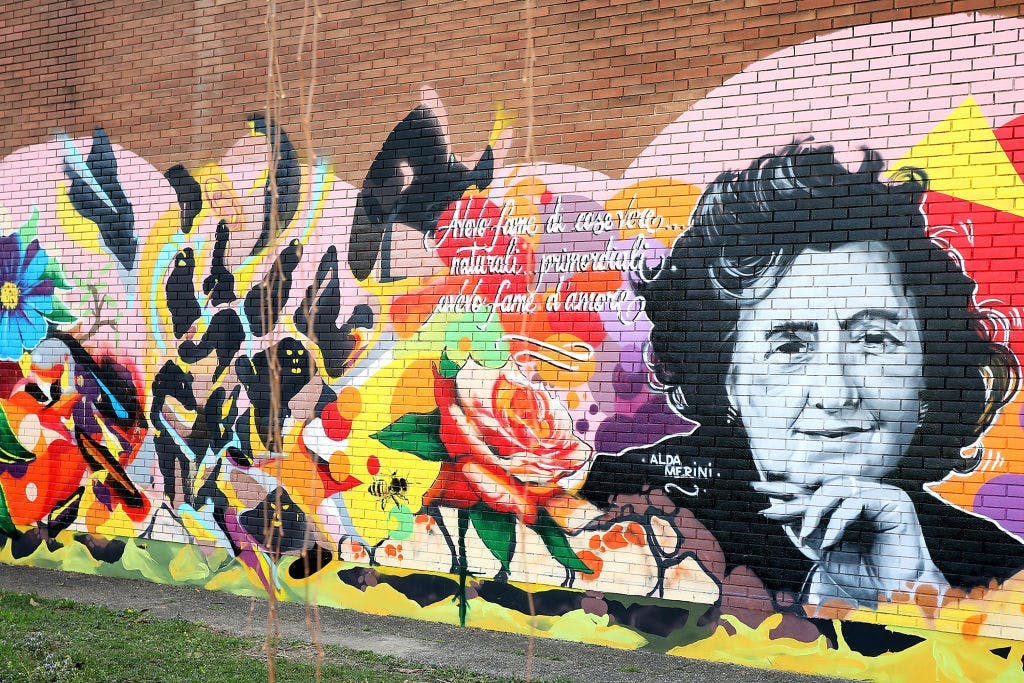 milan art graffiti painting mural adult female person woman face wall
